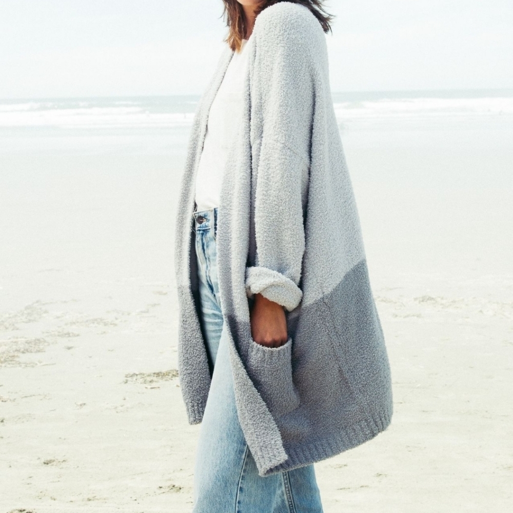 OSFM Thread & Supply Two Tone Grey Cardigan